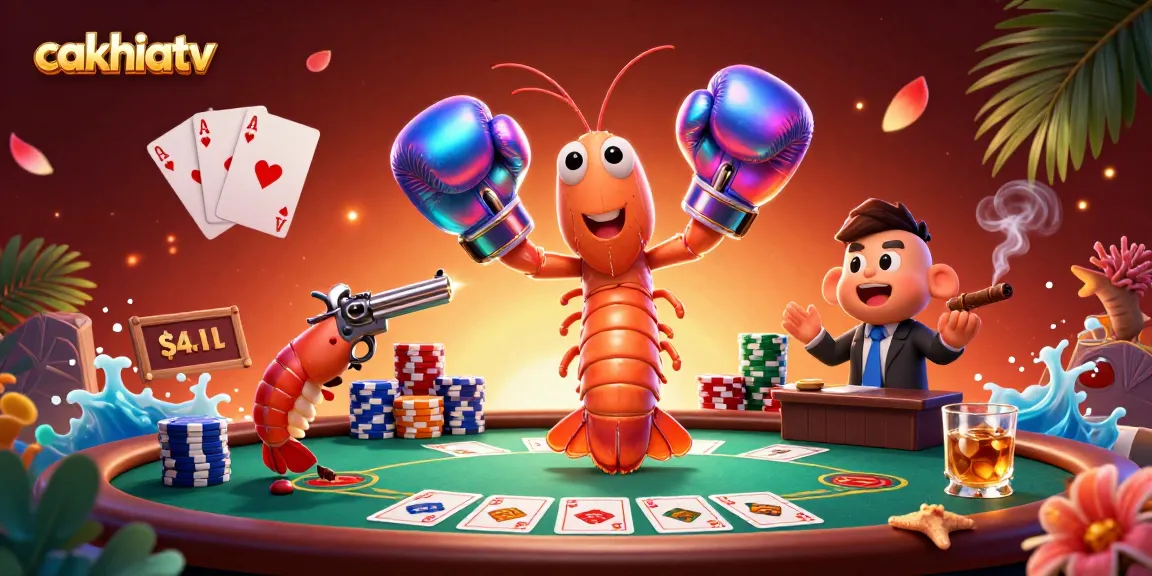 Cakhiatv showcases thrilling poker action with colorful characters and dynamic casino elements.