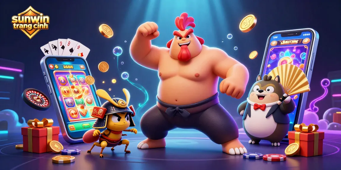 Play vibrant slot games at sunwin trang chính while enjoying dynamic characters and casino elements.